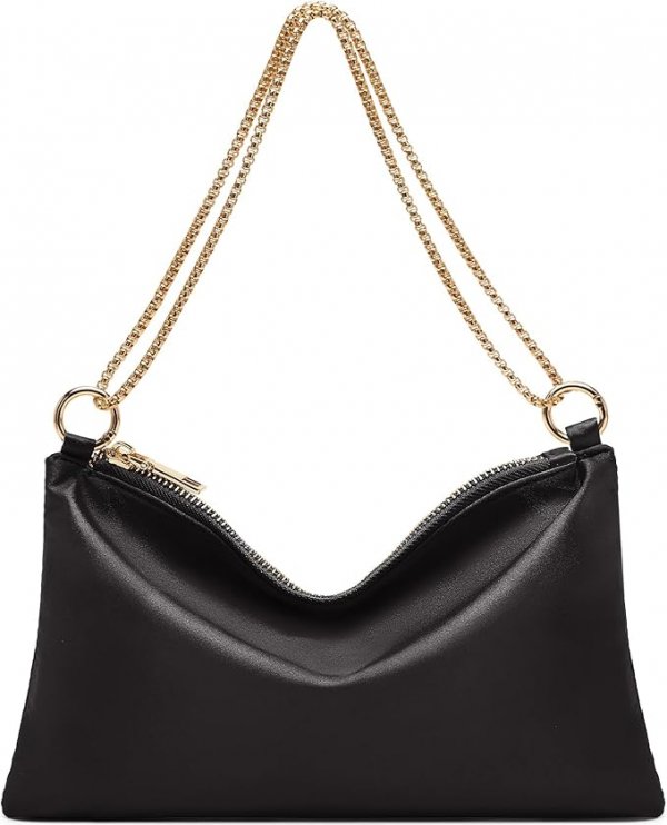 Women's Evening Handbag Satin Shoulder Bag Purse for Prom Engagement Cocktail Party Wedding